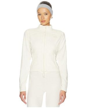 Skims Lounge Fleece Fitted Jacket - White