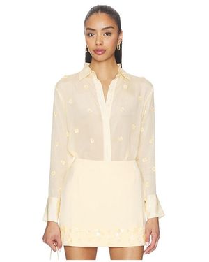 Karina Grimaldi Ayla Embroidered Shirt - Natural