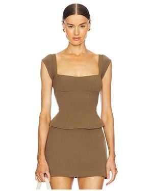 WeWoreWhat Cap Sleeve Corset Top - Multicolor