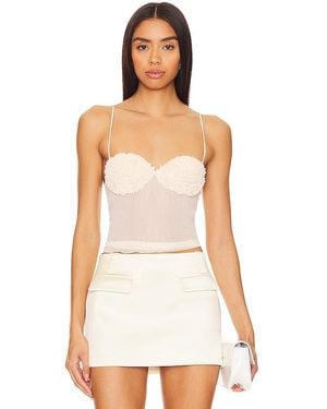 Lovers + Friends Steph Sheer Top - White