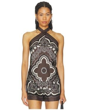 Nili Lotan Solal Silk Halterneck Top - Black