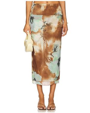 Free People Falda Maxi Sunset En Color Bronce Talla (También En M, S, Xs) - Multicolor
