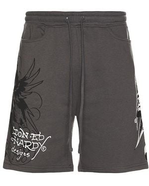 Ed Hardy Skull ショートパンツ - グレー