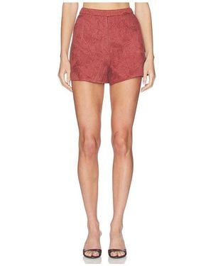 AMUR Kailana Raffia Shorts - Red