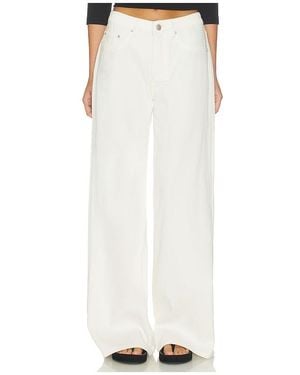 DL1961 Dl Aura Alex Low Rise Baggy Wide Leg Jeans - White