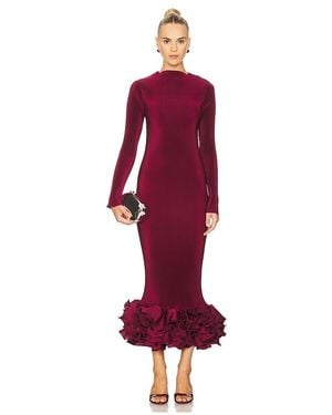 L'idée Vestido Campbell En Color Vino Talla (También En 12/L, 6/Xs, 8/S) - Rojo