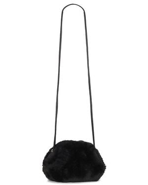 Hat Attack Faux Fur Clutch - Black