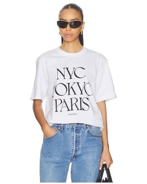Calvin Klein Flagship City Tee - White