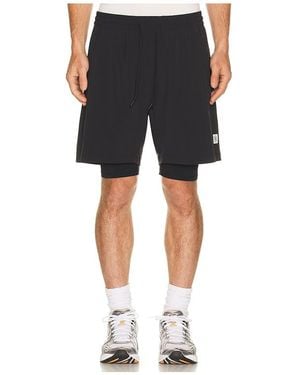 Reigning Champ 4-Way Stretch Nylon Combo Standard Training Short 7 - Black
