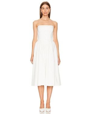 Amanda Uprichard Strapless Holland Dress - White