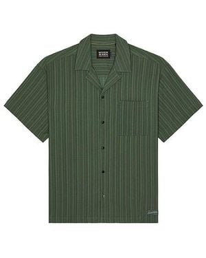 Scotch & Soda Striped Short Sleeved Shirt - Green