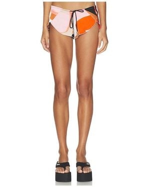 Indah Basso Printed Shorts - Orange
