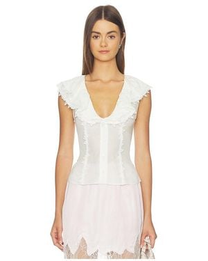 retroféte Myrth Top - White
