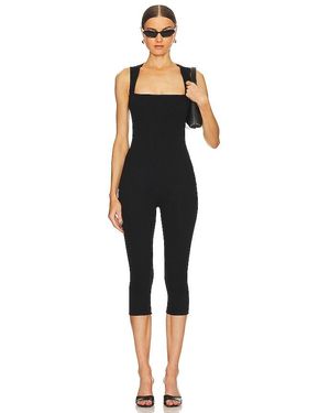 Sans Faff Bell Pedal Pusher Jumpsuit - Black