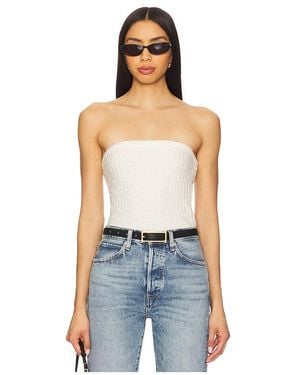 Astr Kai Sweater Tube Top - Blue