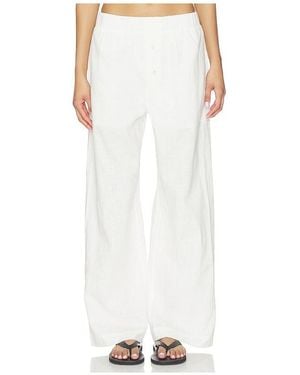 Artless Linen Relaxed Trousers - White