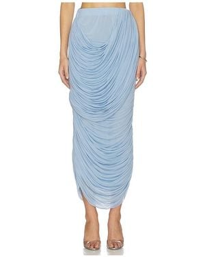 Magda Butrym Draped Midi Skirt - Blue