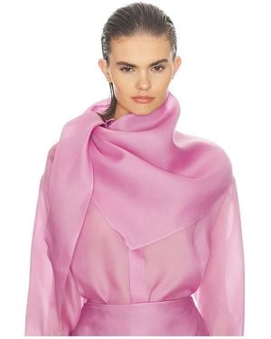 Helsa Silk Gazar Head Scarf - Pink