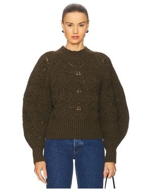 Zimmermann Pullover, Zopfmuster - Grün
