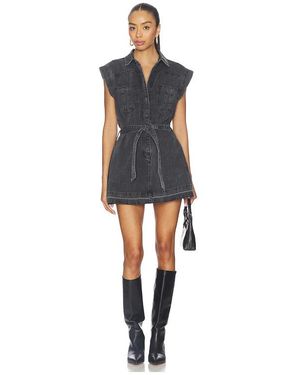 One Teaspoon Rogue Aviator Mini Denim Dress - Blue