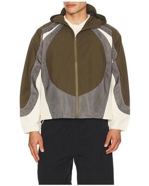 Afield Out Mesh Windbreaker Jacket - Black