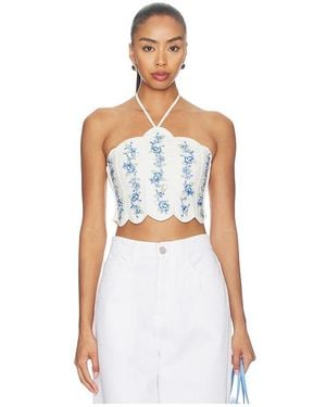 Agua Bendita Serenity Ivy Top - White