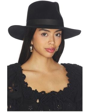 Janessa Leone Ross Fedora Hat - Black