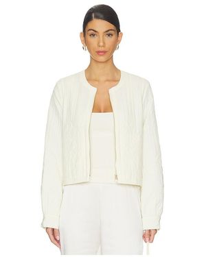 SOIA & KYO Reita Soft Crinkle Light Jacket - White