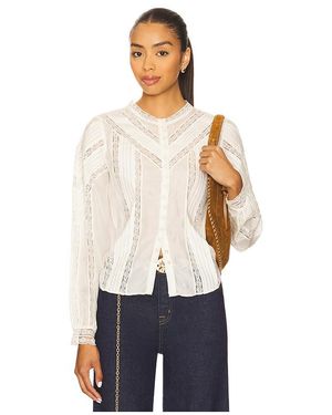 LoveShackFancy Aralina Blouse - White