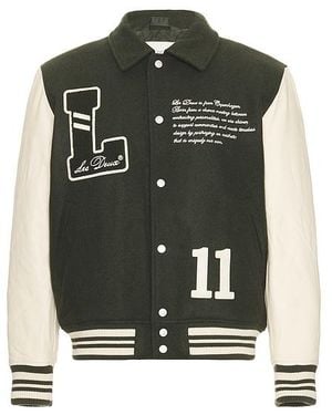 Les Deux Varsity Wool Jacket - Black