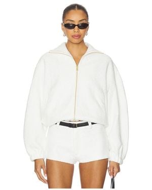 Amanda Uprichard Como Bomber Jacket - White