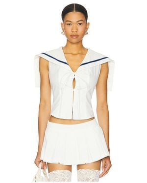 Kim Shui Sailor Corset Top - ホワイト