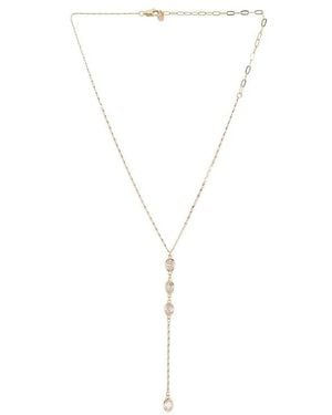 Ettika Sparkle Dip Lariat - White