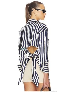 Simon Miller Loch Poplin Button Up - Blue