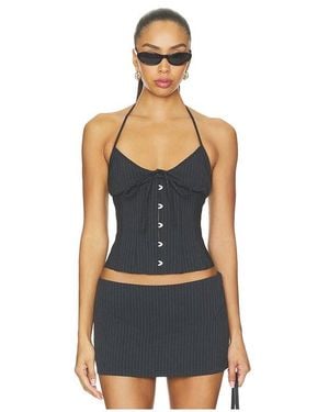 GUIZIO Marini Corset Top - Blue