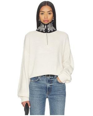 Lovers + Friends PULL ESTELA en Cream - Bleu