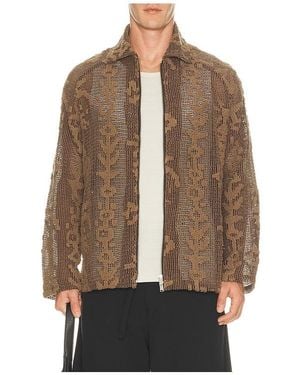 Oas Camisa Rivaro En Color Marrón Talla (También En M, S, Xl/1X)