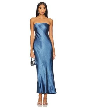 MORE TO COME Emma Strapless Maxi Dress - Blue