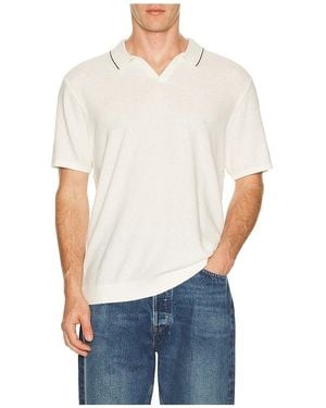 Marine Layer Greyson Jumper Polo - Blue