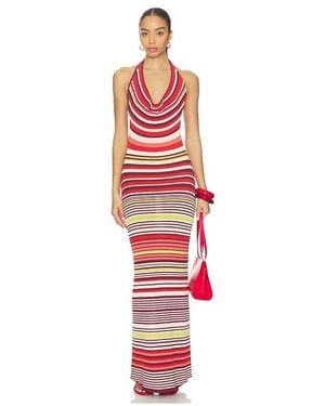 SOVERE Pandora Knit Dress - Red