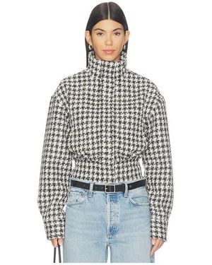 Lovers + Friends Rachel Tweed Bomber Jacket - Blue