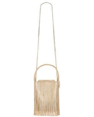 OLGA BERG Billie Crystal Fringe Bag - ホワイト