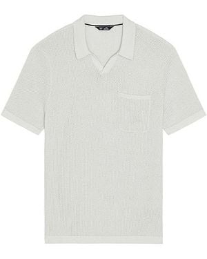 Rhone Coastal Johnny Collar Polo - White