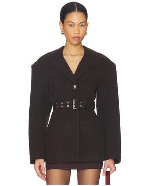 Ganni Jacke Peacot - Schwarz