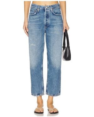 Agolde 90's Crop Loose Straight - Blau