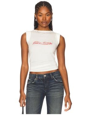 Miaou Lucia Top En Color Blanco Talla (También En M, S, Xl, Xs, Xxs) - Azul