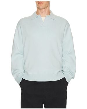 Theory Light Bilen Jonny Collar Pop Over Sweater - Grau