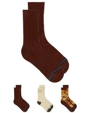 Stance Socken Camo Crew - Braun