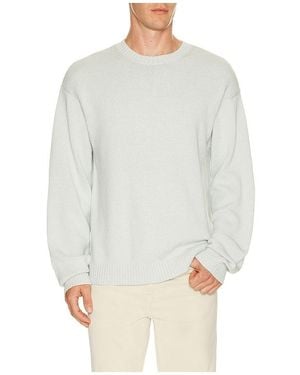 FRAME Cotton Silk Crewneck Jumper - White