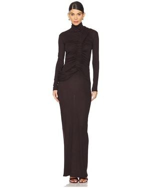 Lado Bokuchava Maxikleid Serpent - Blau